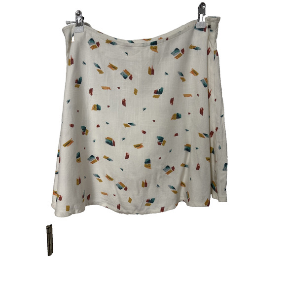 O'NEILL Marlin Women's XL Woven Flowy Mini Skirt Neutral Cottagecore Summer - Picture 3 of 7